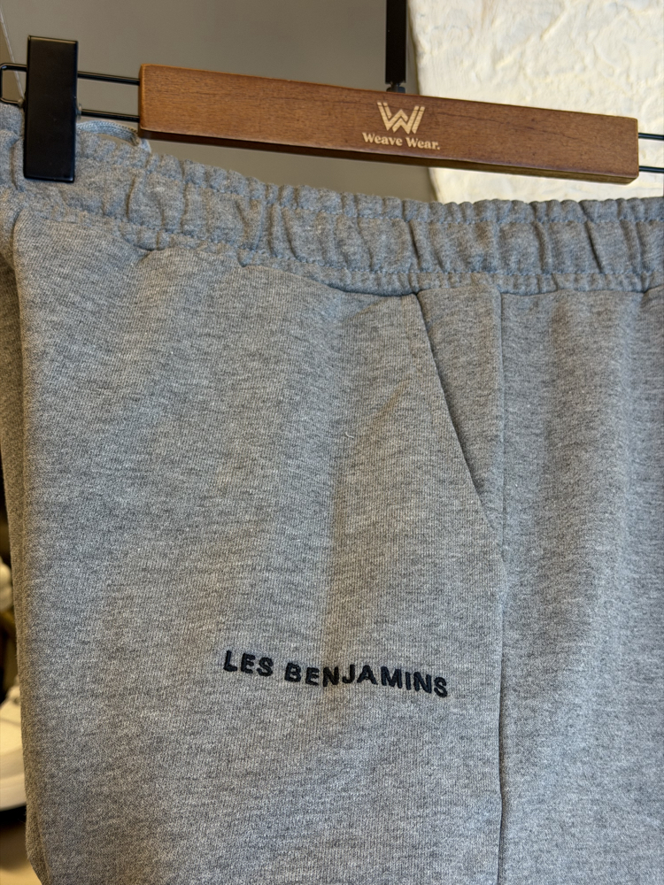 Les Benjamins Logo Appliquéd %100 Cotton Track Short