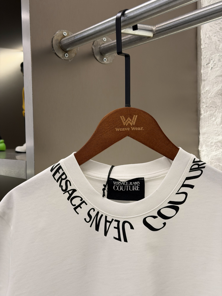 Versace Jeans Logo Appliquéd %100 Cotton Tshirt