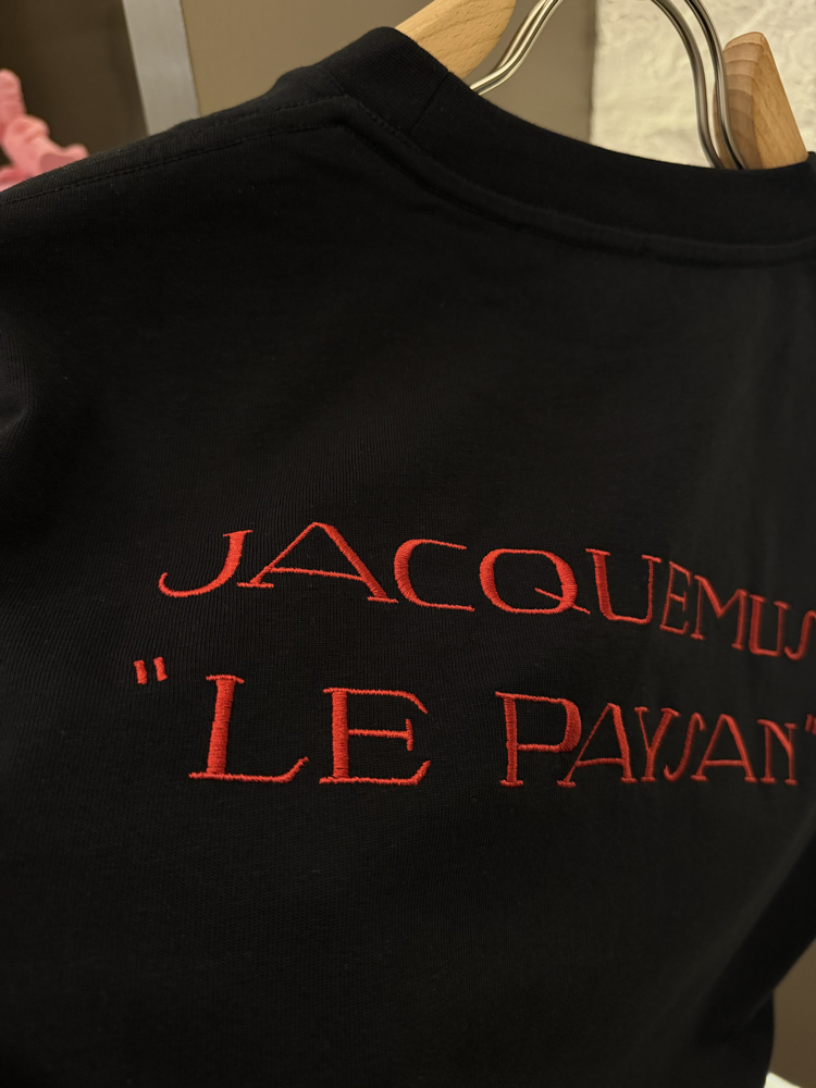 Jacquemus Logo Appliquéd %100 Cotton Tshirt