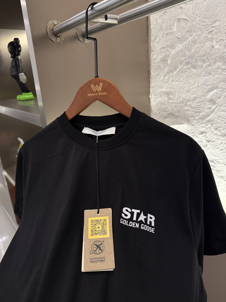 Golden Goose %100 Cotton Logo Appliquéd Tshirt