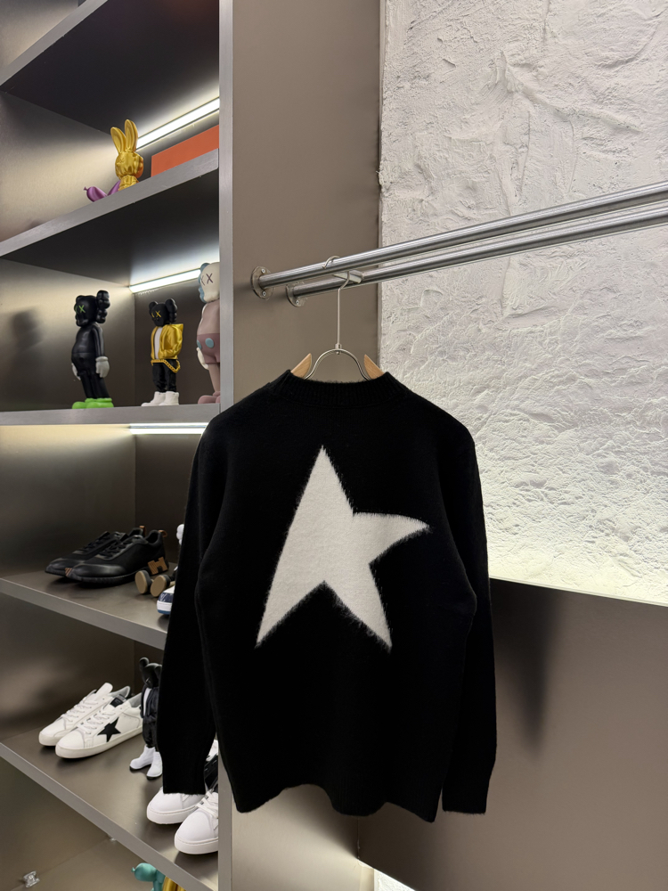 Golden Goose Premium %100 Pamuk Triko Kazak