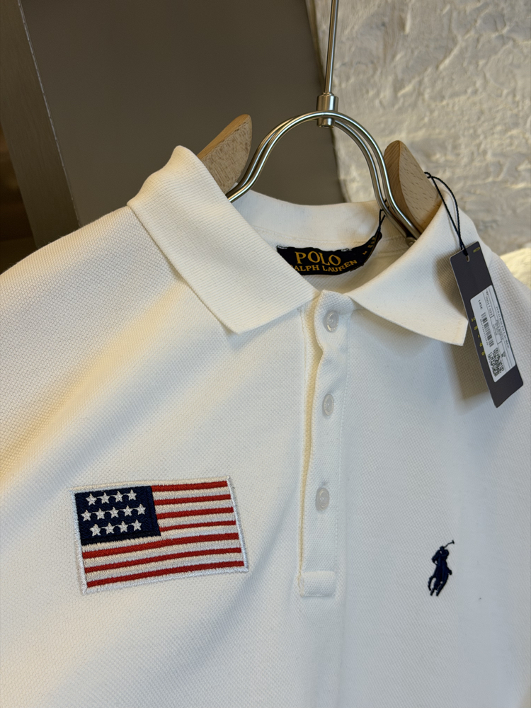 Ralph Lauren Logo Appliquéd %100 Cotton Polo Tshirt