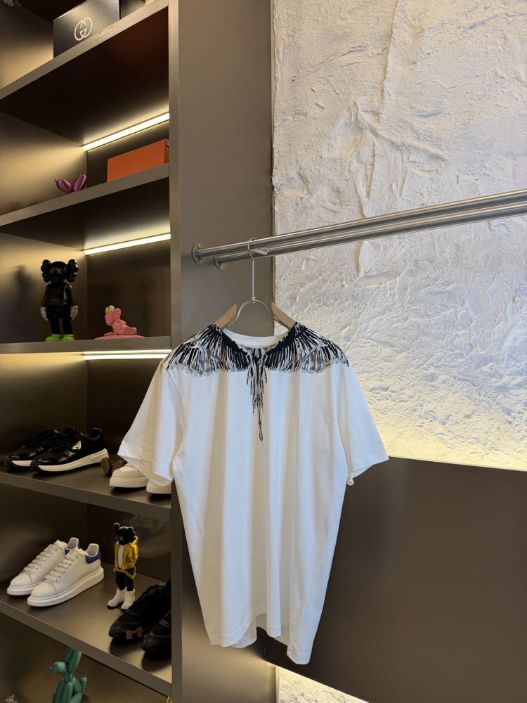 Marcelo Burlon Logo Appliquéd %100 Cotton Tshirt
