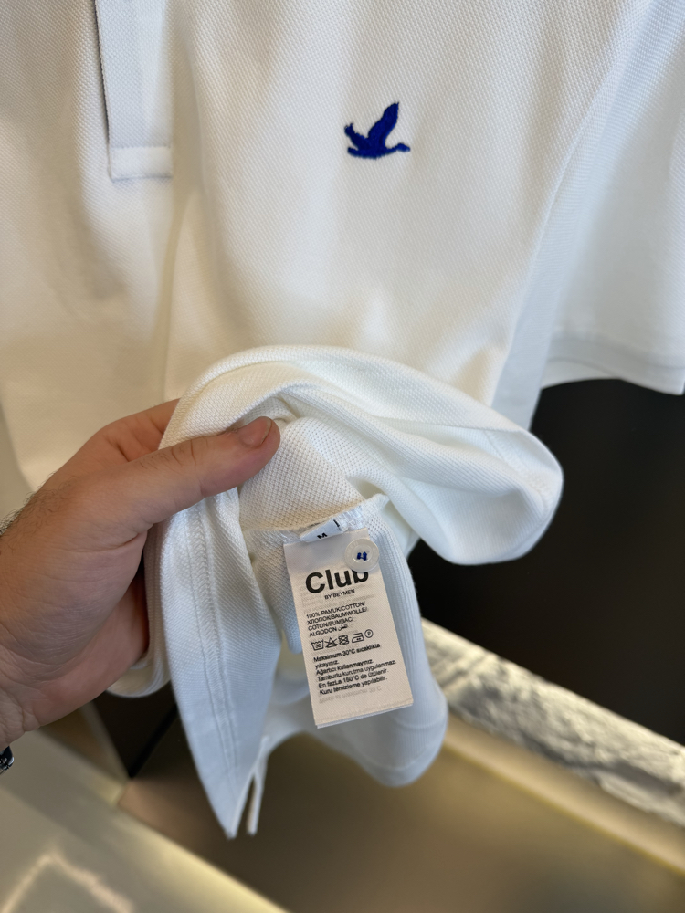 Beymen Club Logo Appliquéd %100 Cotton Polo Tshirt