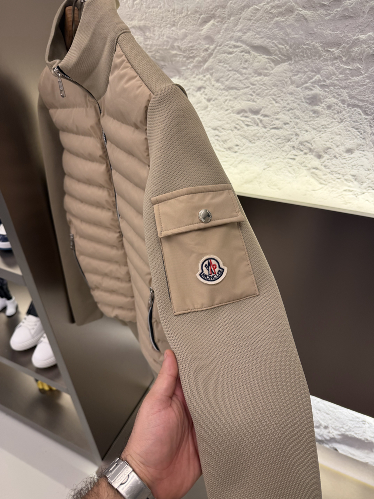 Moncler Premium Örme Ceket (Krem)