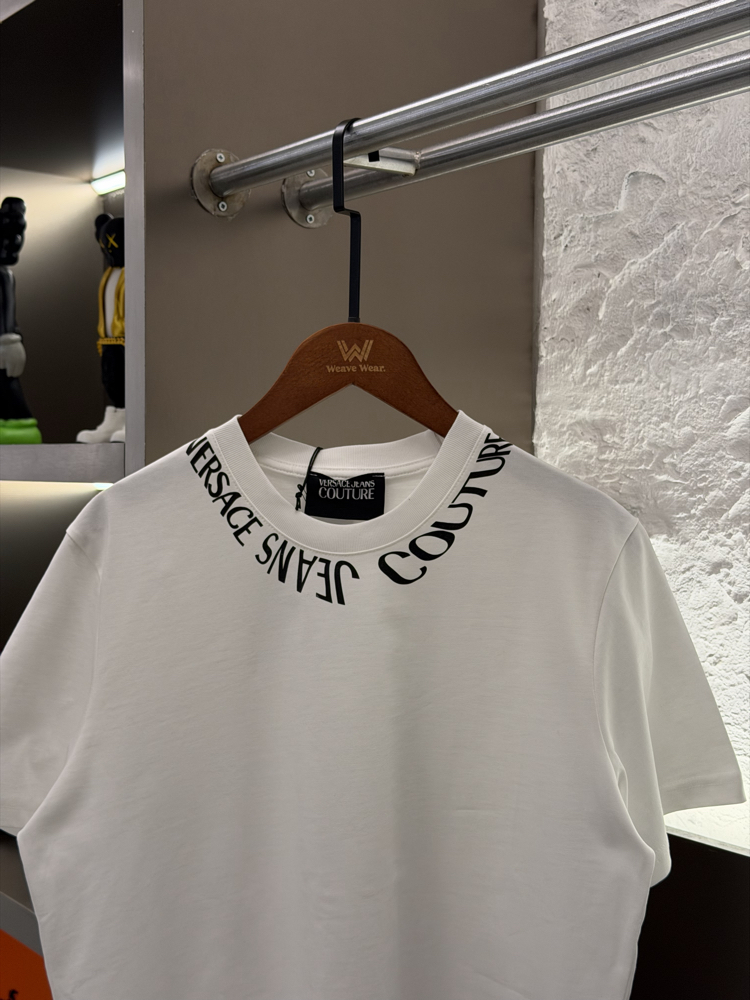 Versace Jeans Logo Appliquéd %100 Cotton Tshirt