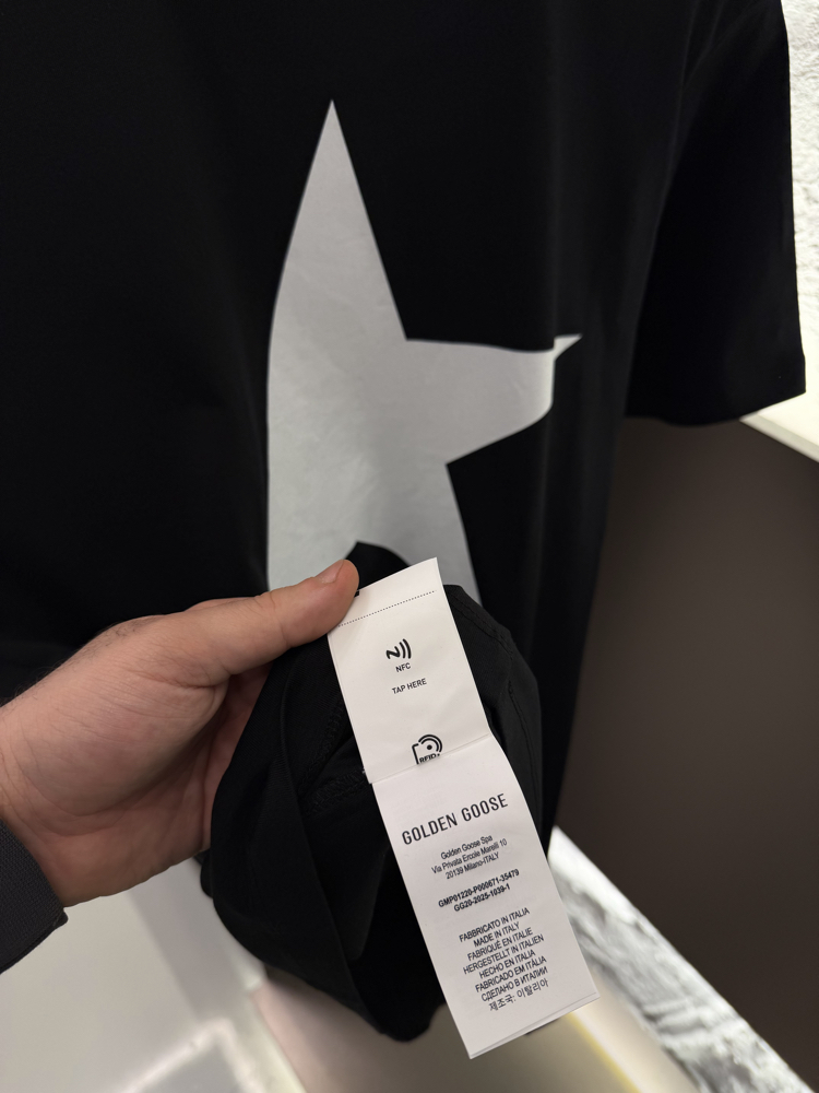 Golden Goose %100 Cotton Logo Appliquéd Tshirt
