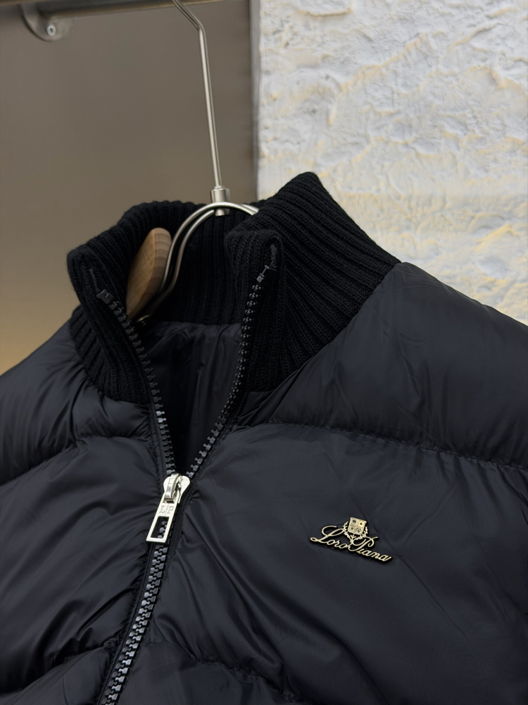 Loro Piana Premium Örme Ceket (Siyah)