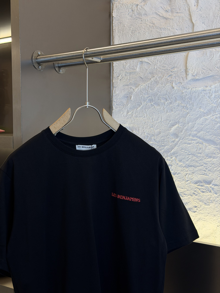 Les Benjamins Logo Appliquéd %100 Cotton Tshirt