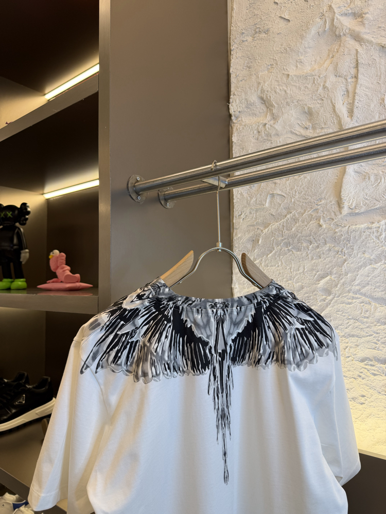 Marcelo Burlon Logo Appliquéd %100 Cotton Tshirt