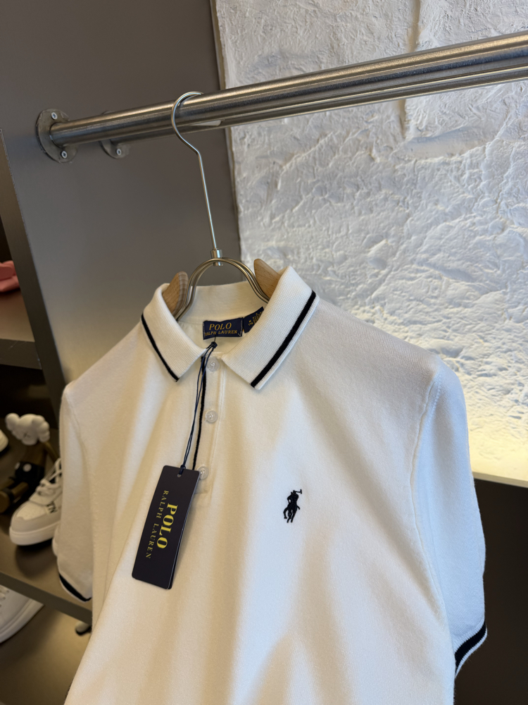 Ralph Lauren Logo Appliquéd %100 Cotton Knitwear