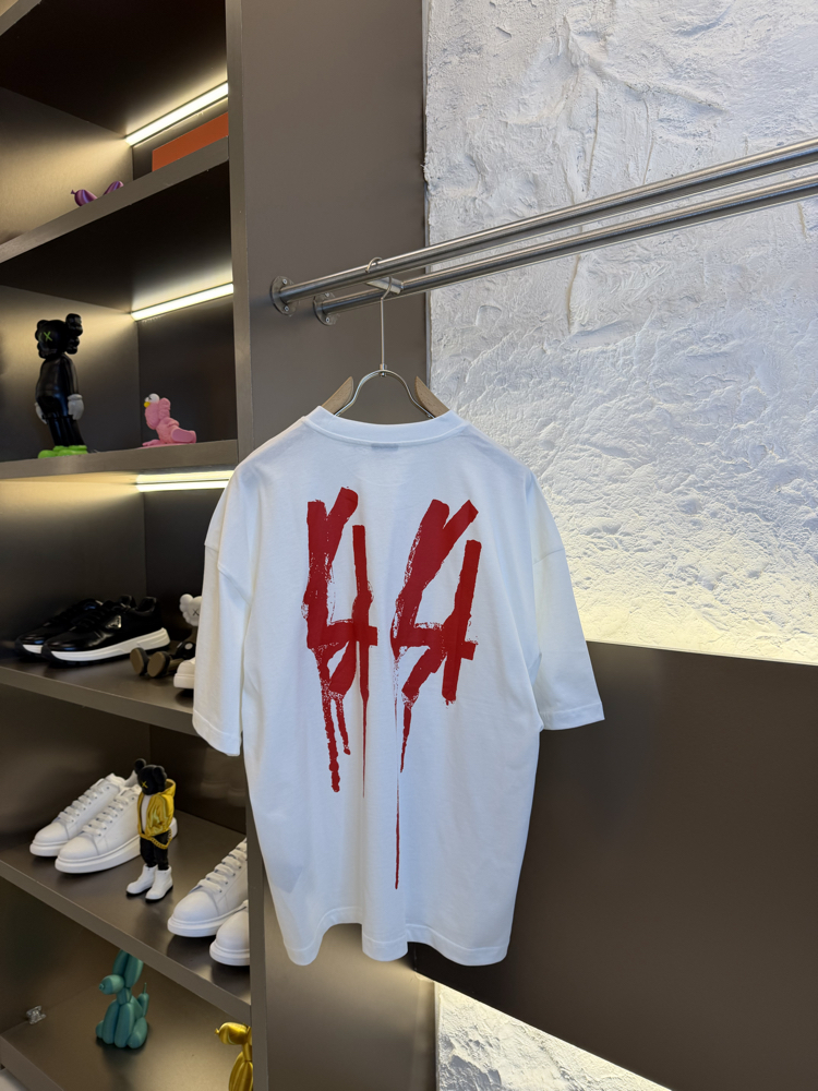 44 LABEL  Logo Appliquéd %100 Cotton Tshirt
