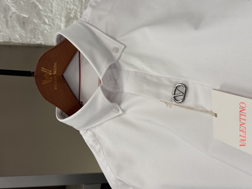 Valentino Gravani Logo Appliquéd Velvet Shirt Gömlek
