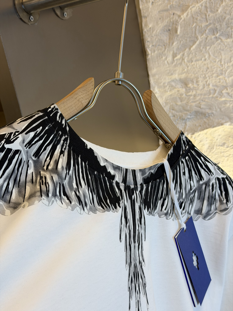 Marcelo Burlon Logo Appliquéd %100 Cotton Tshirt