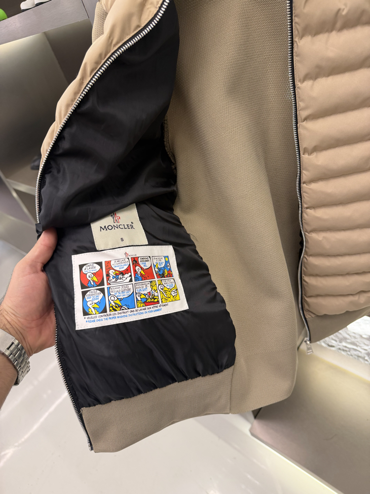 Moncler Premium Örme Ceket (Krem)