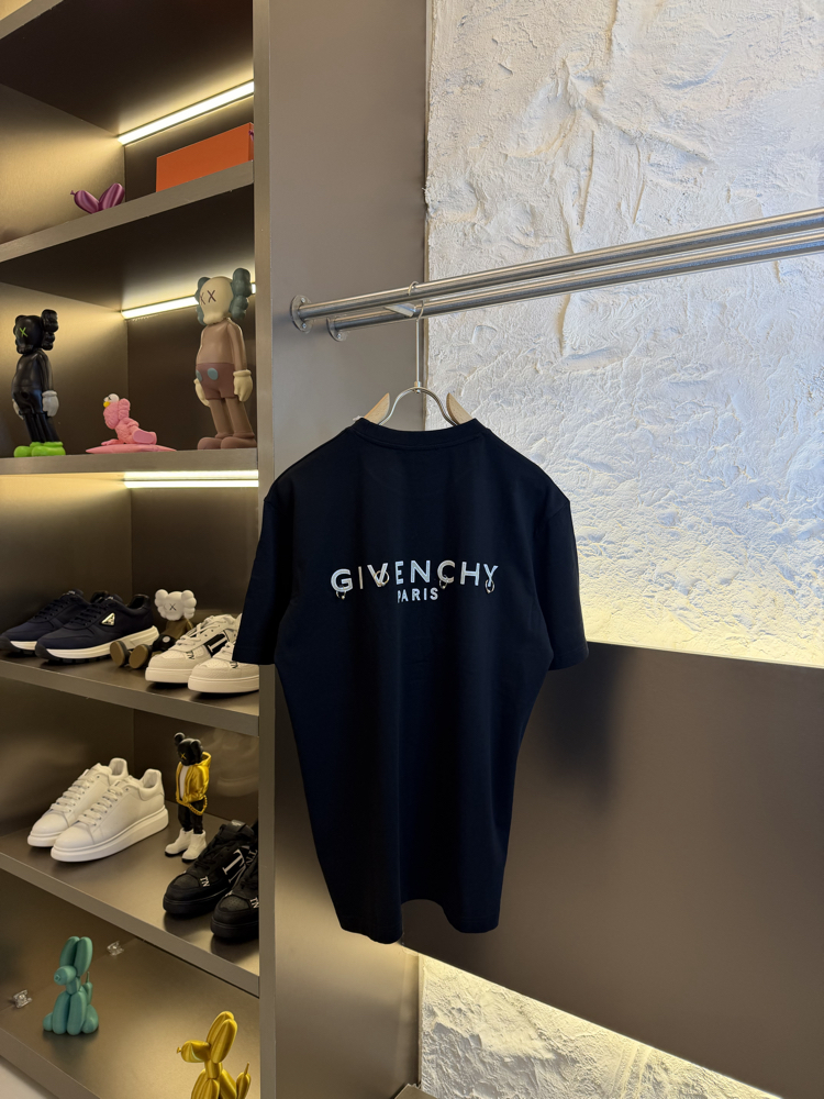 GIVENCHY %100 Cotton Logo Appliquéd Tshirt