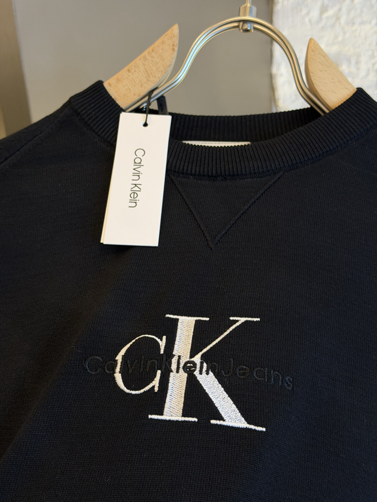 Calvin Klein Logo Appliquéd %100 Cotton Knitwear