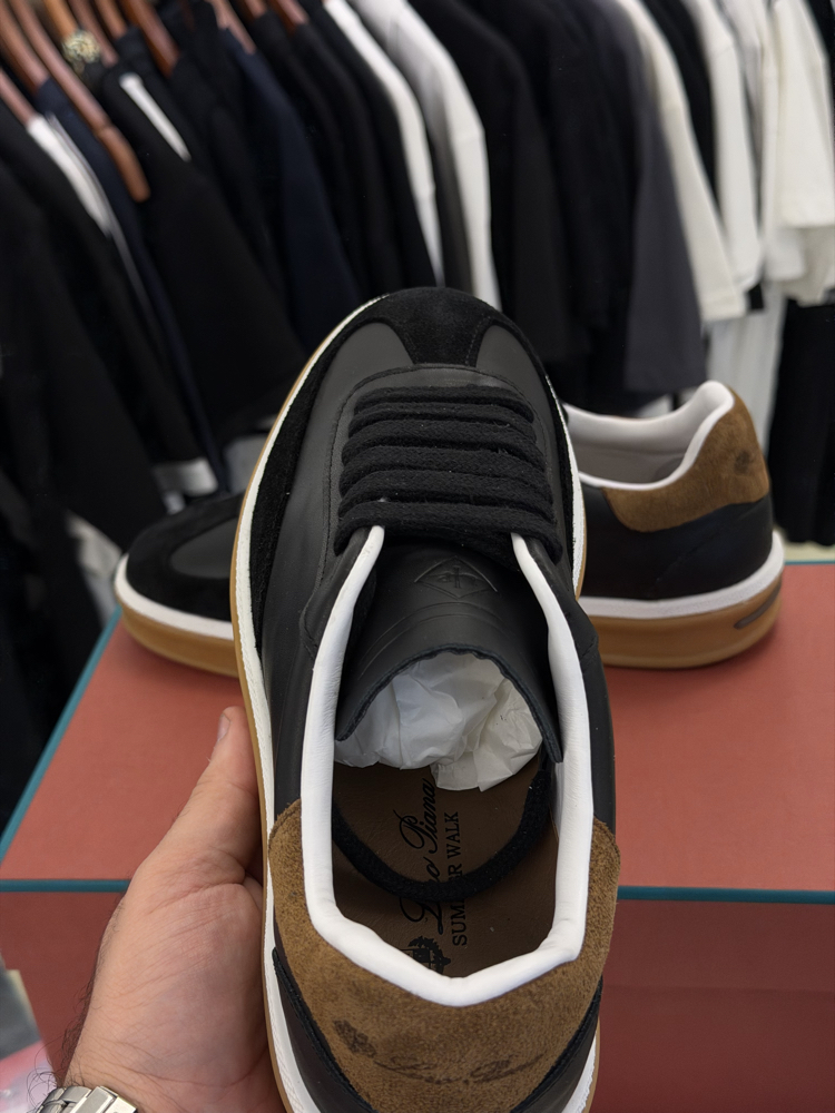 Loro Piana Leather Summer Walk Sneakers