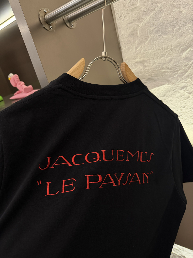 Jacquemus Logo Appliquéd %100 Cotton Tshirt