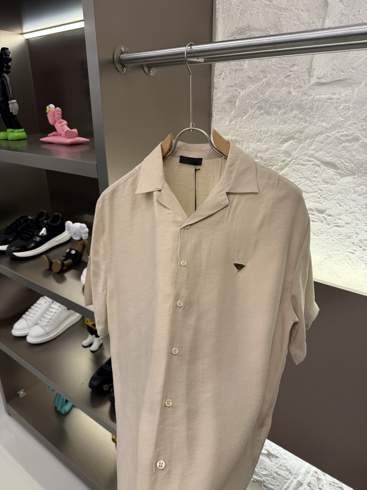 Prada Milano İthal Logo Appliquéd Shirt Gömlek