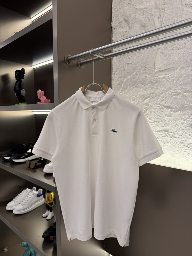 Lacoste Logo Appliquéd %100 Cotton Polo Tshirt