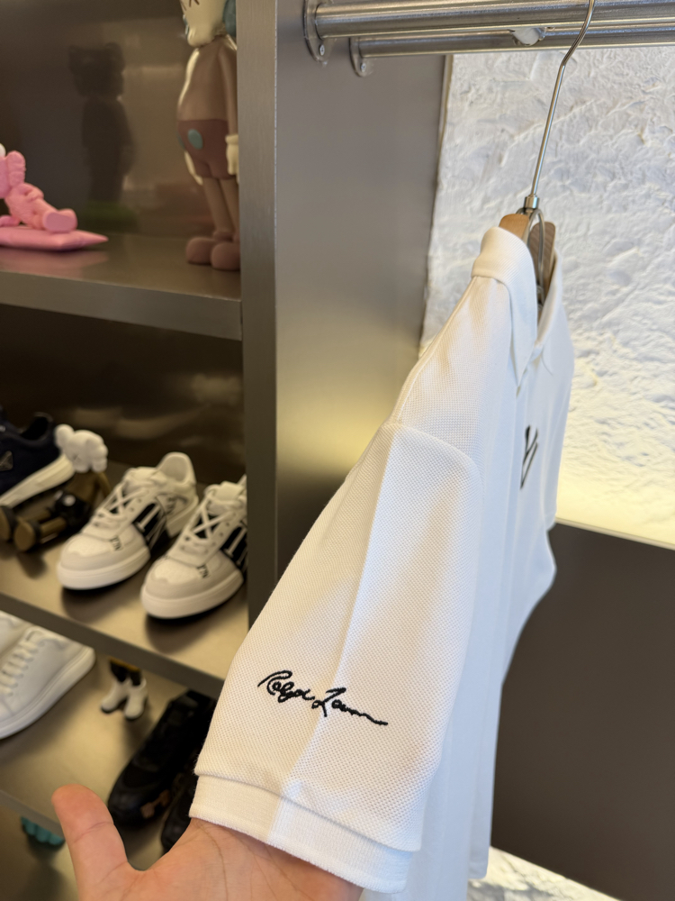 Ralph Lauren NY Logo Appliquéd %100 Cotton Polo Tshirt