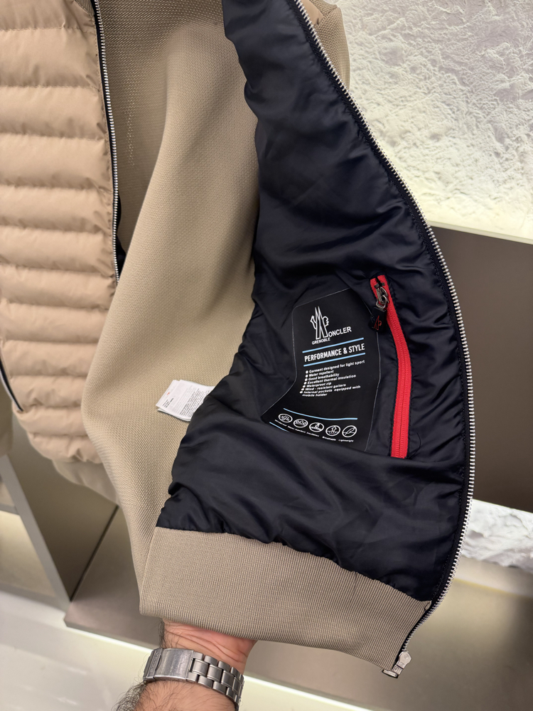 Moncler Premium Örme Ceket (Krem)