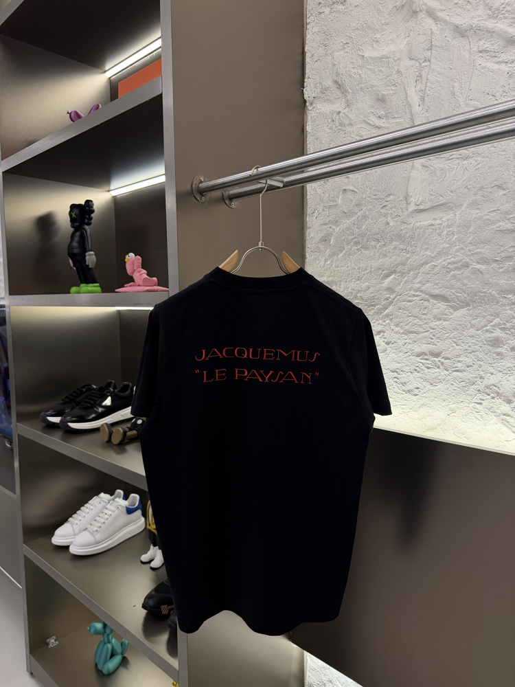 Jacquemus Logo Appliquéd %100 Cotton Tshirt