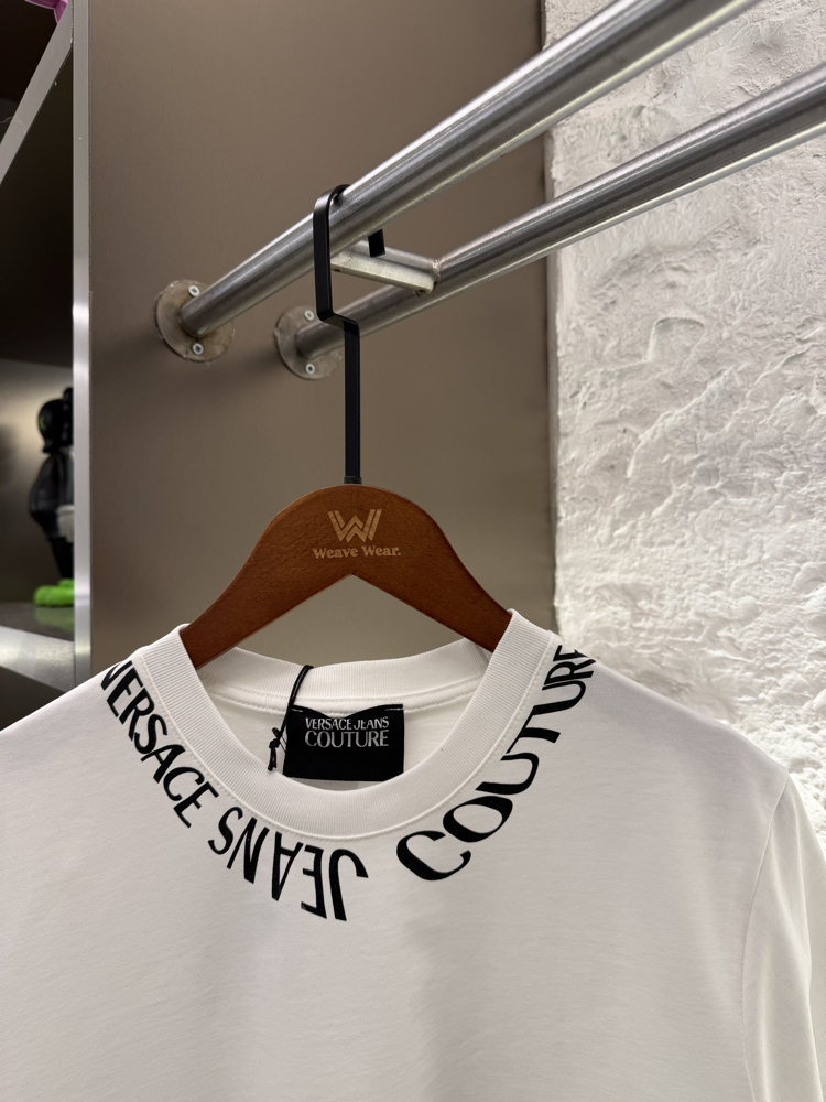 Versace Jeans Logo Appliquéd %100 Cotton Tshirt