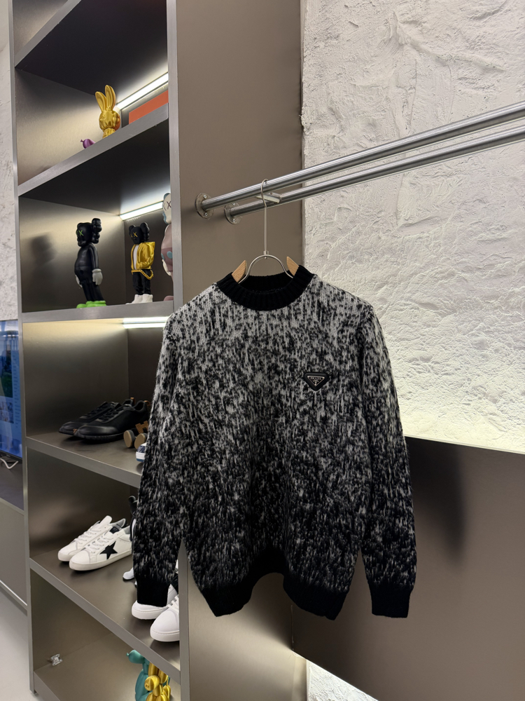 Prada Milano Premium %100 Pamuk Triko Kazak