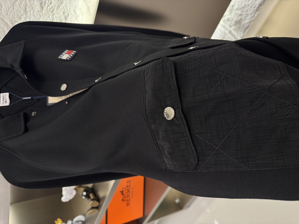 Tommy Hilfiger Logo Appliquéd %100 Cotton Jacket 