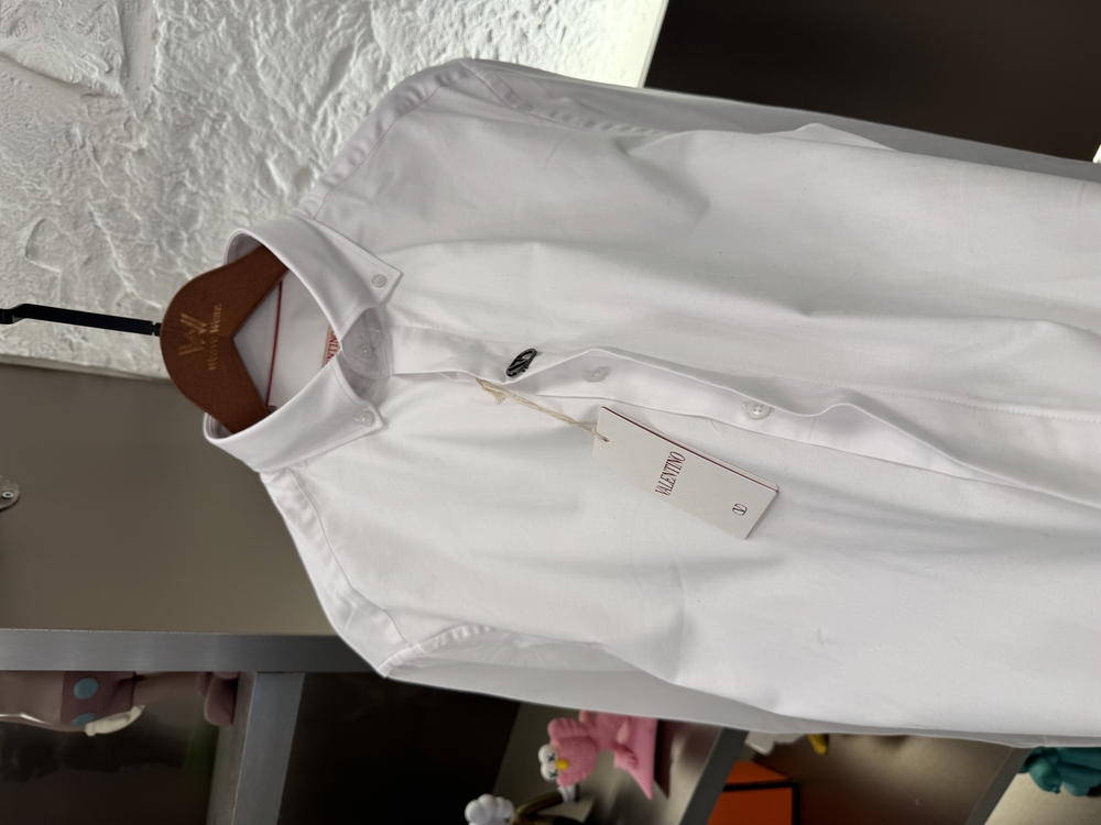 Valentino Gravani Logo Appliquéd Velvet Shirt Gömlek