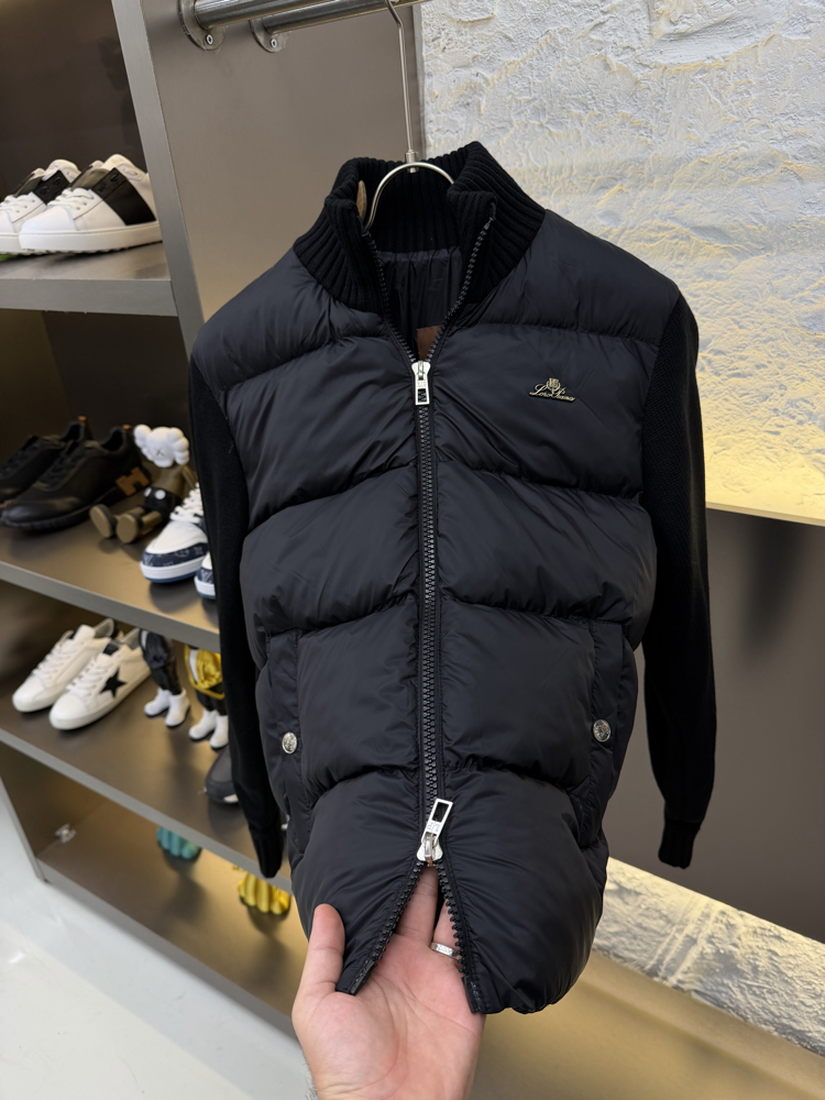 Loro Piana Premium Örme Ceket (Siyah)
