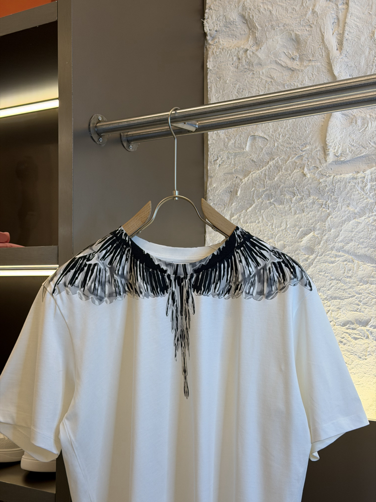 Marcelo Burlon Logo Appliquéd %100 Cotton Tshirt