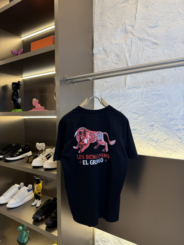 Les Benjamins Logo Appliquéd %100 Cotton Tshirt