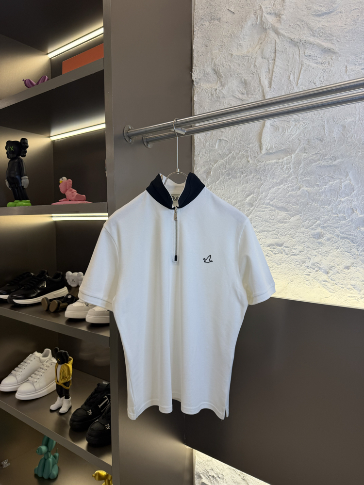 Beymen Club Logo Appliquéd %100 Cotton Polo Tshirt Siyah