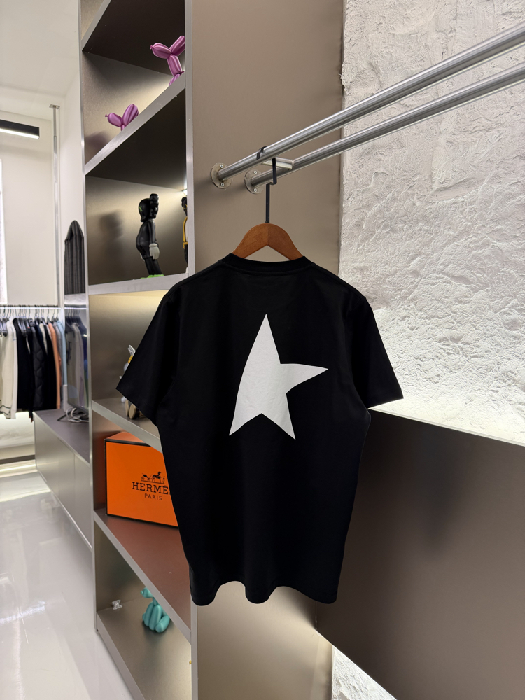 Golden Goose %100 Cotton Logo Appliquéd Tshirt