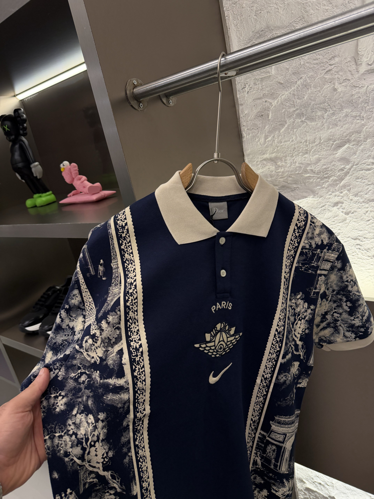 Christian Dior x NIKE Dembele Special Edition Polo Yaka Tshirt