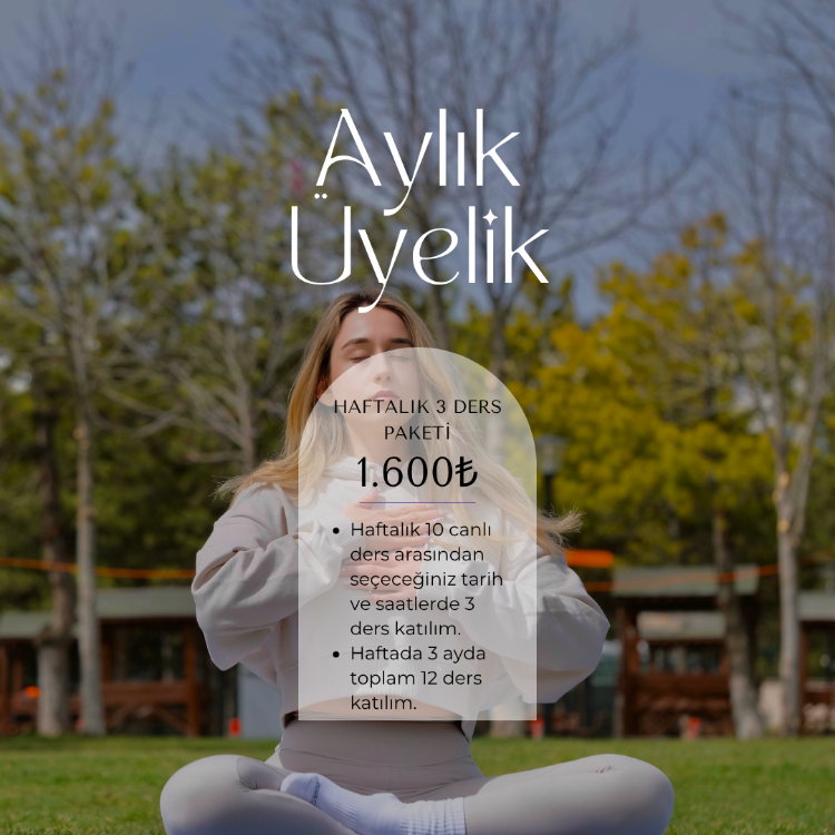 WEBBMAG ONLINE YOGA STÜDYOSU – HAFTADA 3 DERS KATILIM PAKETİ