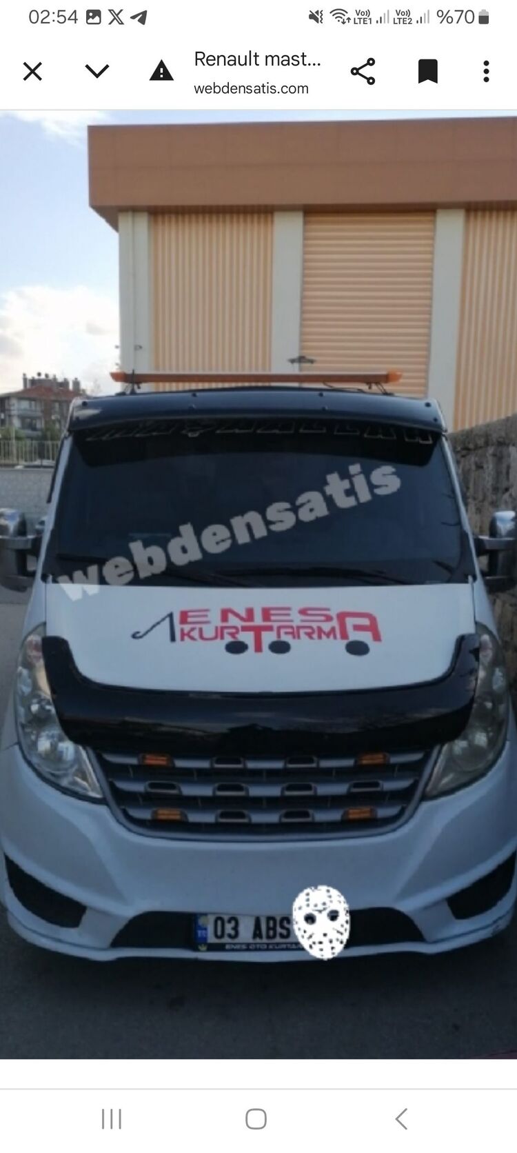 Renault Master 2 Öncam Güneslik