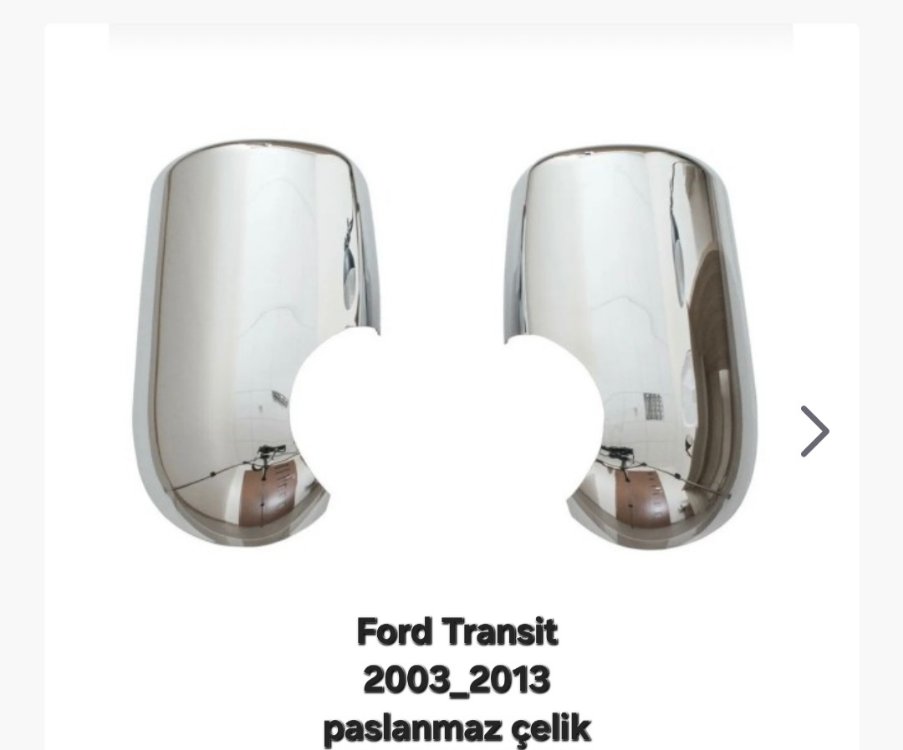 Ford Transit 2003-2013 uyumlu krom ayna kapagı