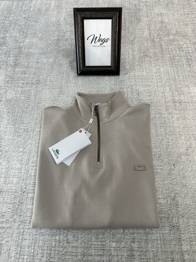 LC PREMIUM KALİTE(A) Detay Fermuar Polo Yaka Tona Ton Bej