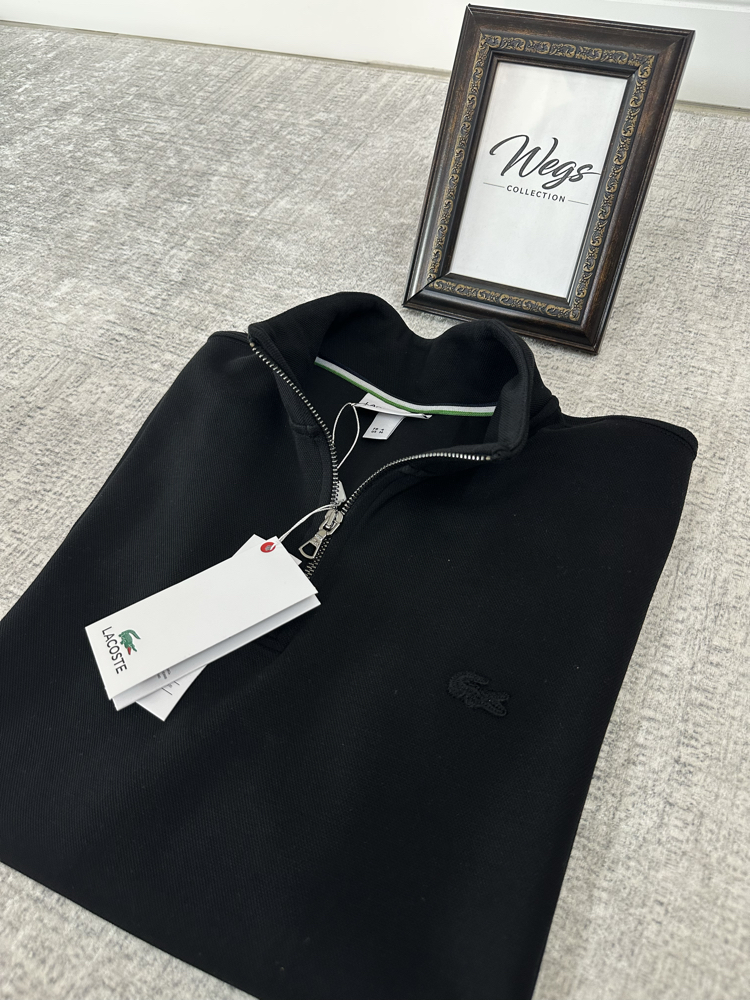 LC PREMIUM KALİTE(A) Detay Fermuar Polo Yaka Tona Ton Siyah