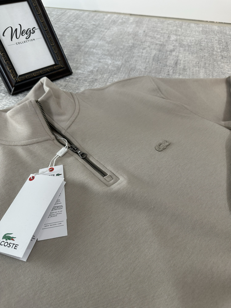 LC PREMIUM KALİTE(A) Detay Fermuar Polo Yaka Tona Ton Bej