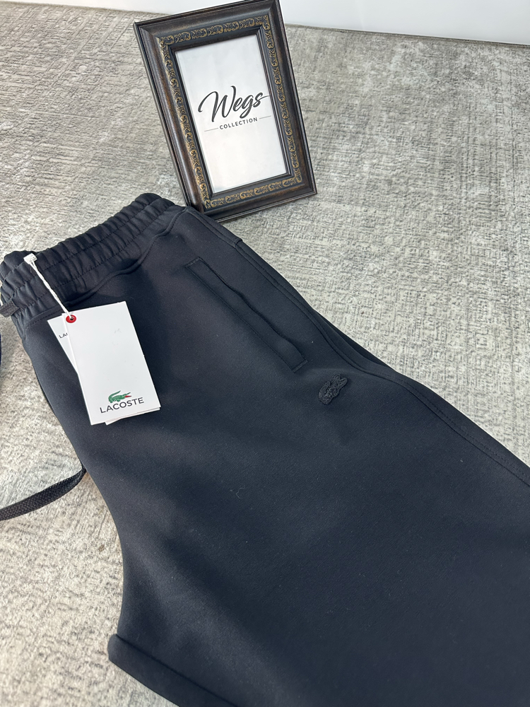 LC Baggy Boru Paça Double Face Eşofman Siyah