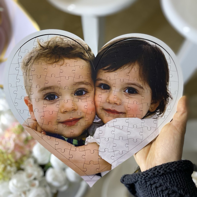 Kişiye Özel Ahşap Çocukluk anısı puzzle 