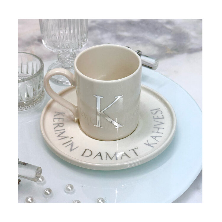 İsim baskılı damat kahvesi