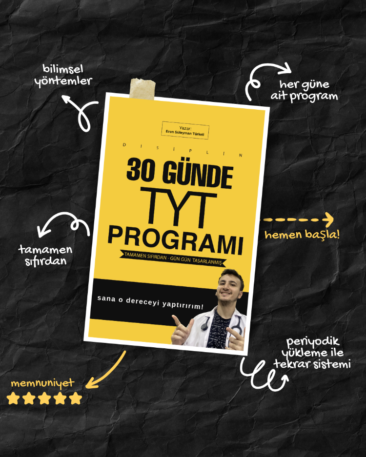 30 Günde TYT PARÇALATAN Program (2027)
