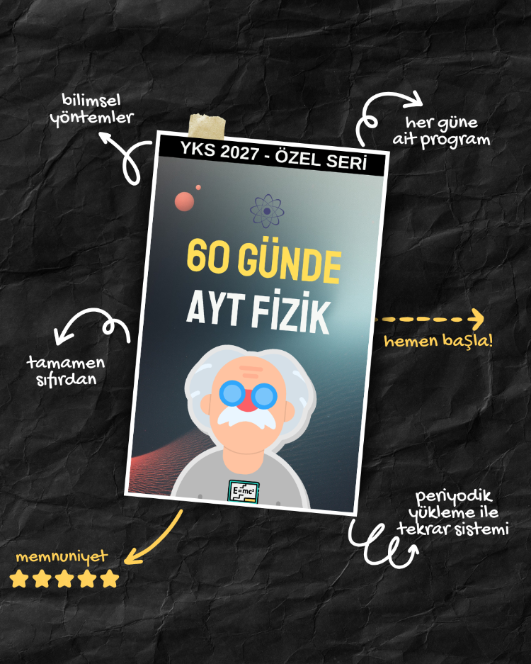 60 Günde AYT-Fizik PARÇALATAN Program (2027)