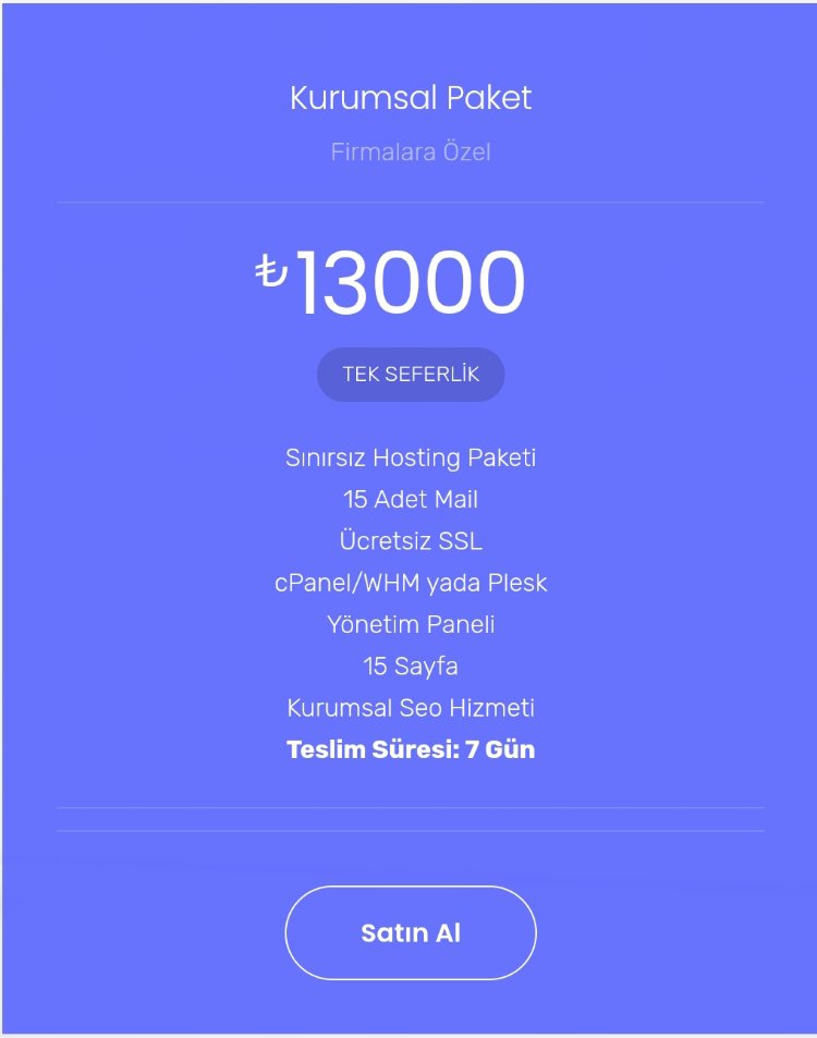 Şirket Veya Kişisel Web Sitesi Tasarımı